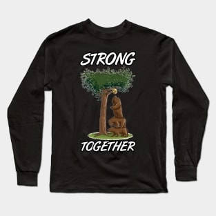 Strong together overcome hurdles in a team bond! Long Sleeve T-Shirt